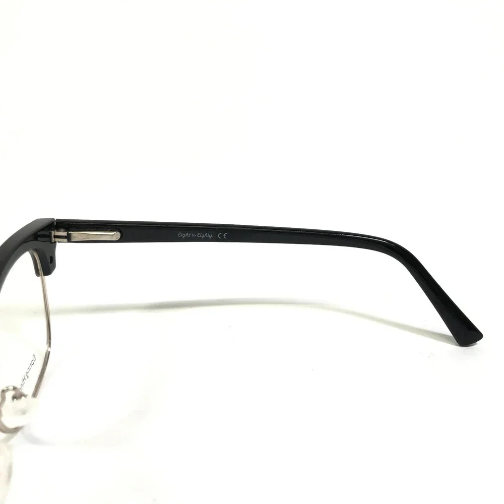 Eight to Eighty Eyeglasses Frames BUSTER BLACK/GOLD Square Full Rim 51-21-145